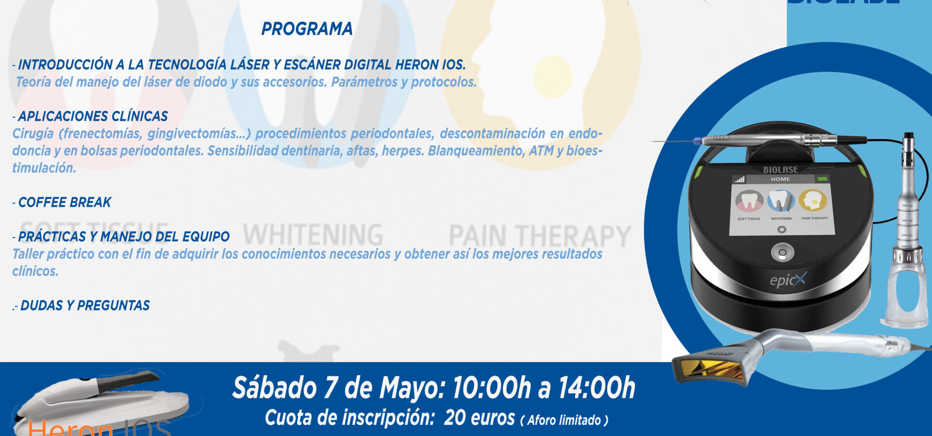 Curso Aplicaciones de Láser de Diodo en Odontología – 7 de mayo en Madrid